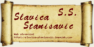 Slavica Stanisavić vizit kartica